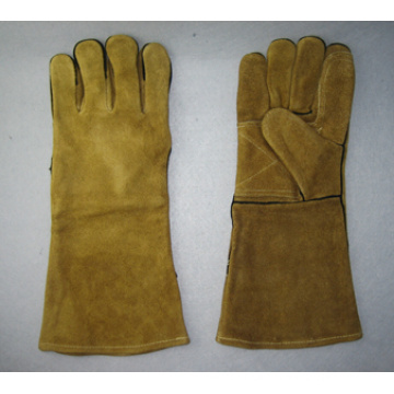 A Grade Double Palm Schweißhandschuh Arbeitshandschuh-6513